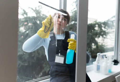 Nettoyage de vitres intérieures et extérieures à la Chapelle-des-Pots